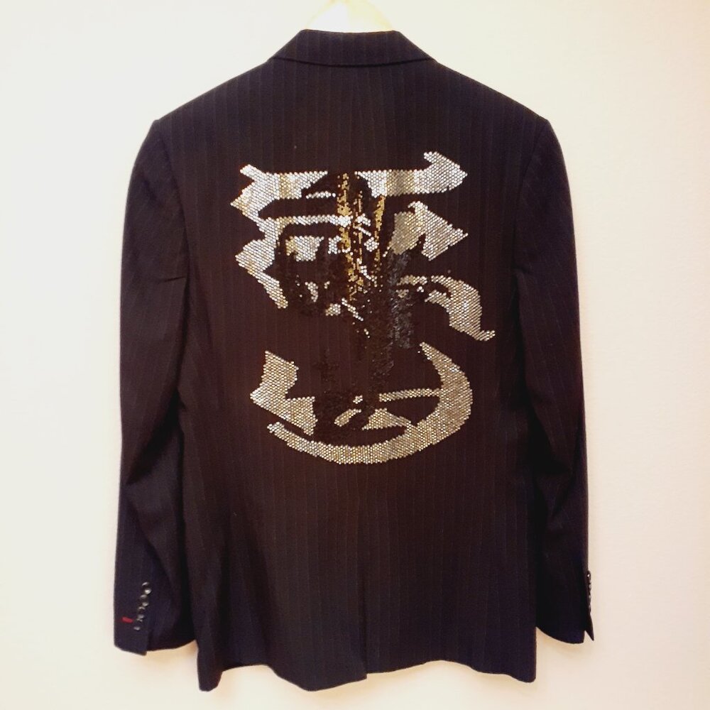 Artine Crystal Scorpion Back Blazer
